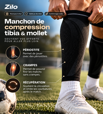 Zilo — Manchon de compression pour footballeurs