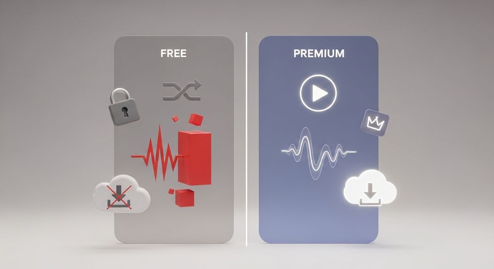 Nên mua Spotify Premium không và đâu là khác biệt 2 Bảng so sánh chi tiết spotify free và premium